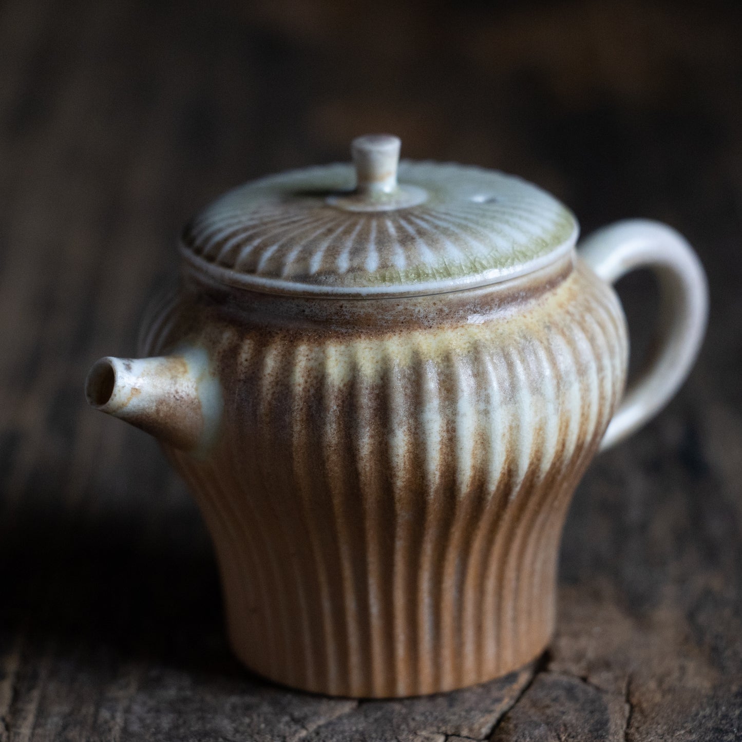 Wood fired ceramic teapot (110ml)