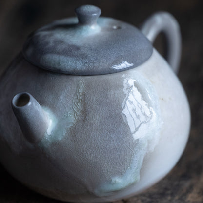 Wood fired ceramic teapot (110ml)